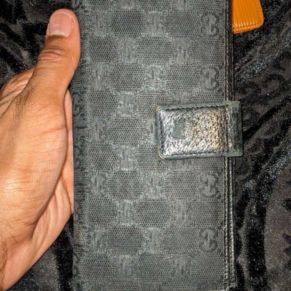 Gucci GG Canvas Metal Bar Continental Flap Long Wallet - Picture 5 of 7